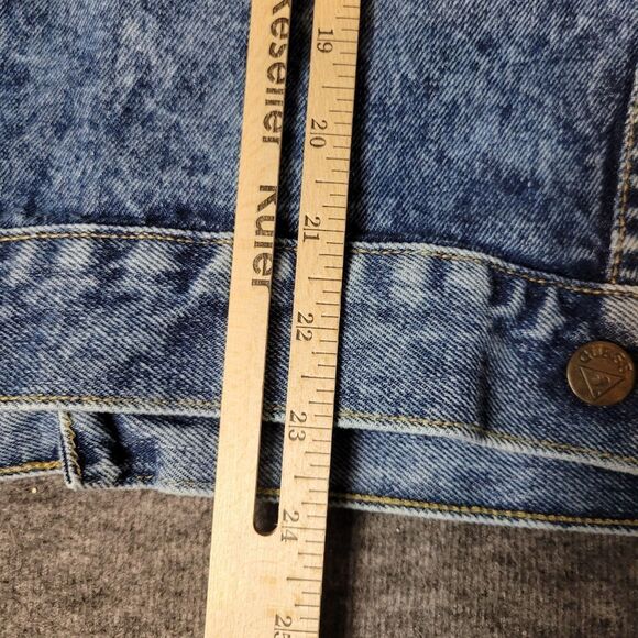 Vintage 80's Guess Georges Marciano Men’s Trucker Jacket  Size S Blue Denim - Picture 9 of 11